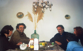 Paula, Roberto Bolaño, V-M, Lautaro y Carolina