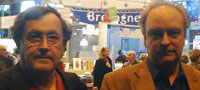 Avec André Gabastou dans le Salon du Livre. París, 2010