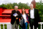 Con Dominique Gonzalez-Foerster y Hans Ulrich Obrist. London 14/08/10