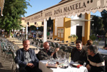 Sevilla, octubre 2008. José M. Conget, A. Molina Flores y Juan Bonilla