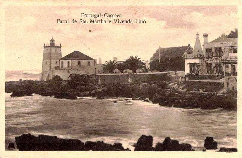 Postal del Farol de Santa Martha e Vivenda Lino