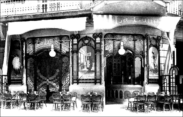Café La Lune [Plaza Catalunya / Rambla Catalunya. Barcelona 1908]