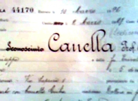 la ficha del verdadero desconocido y luego desmemoriado, il signore Canella