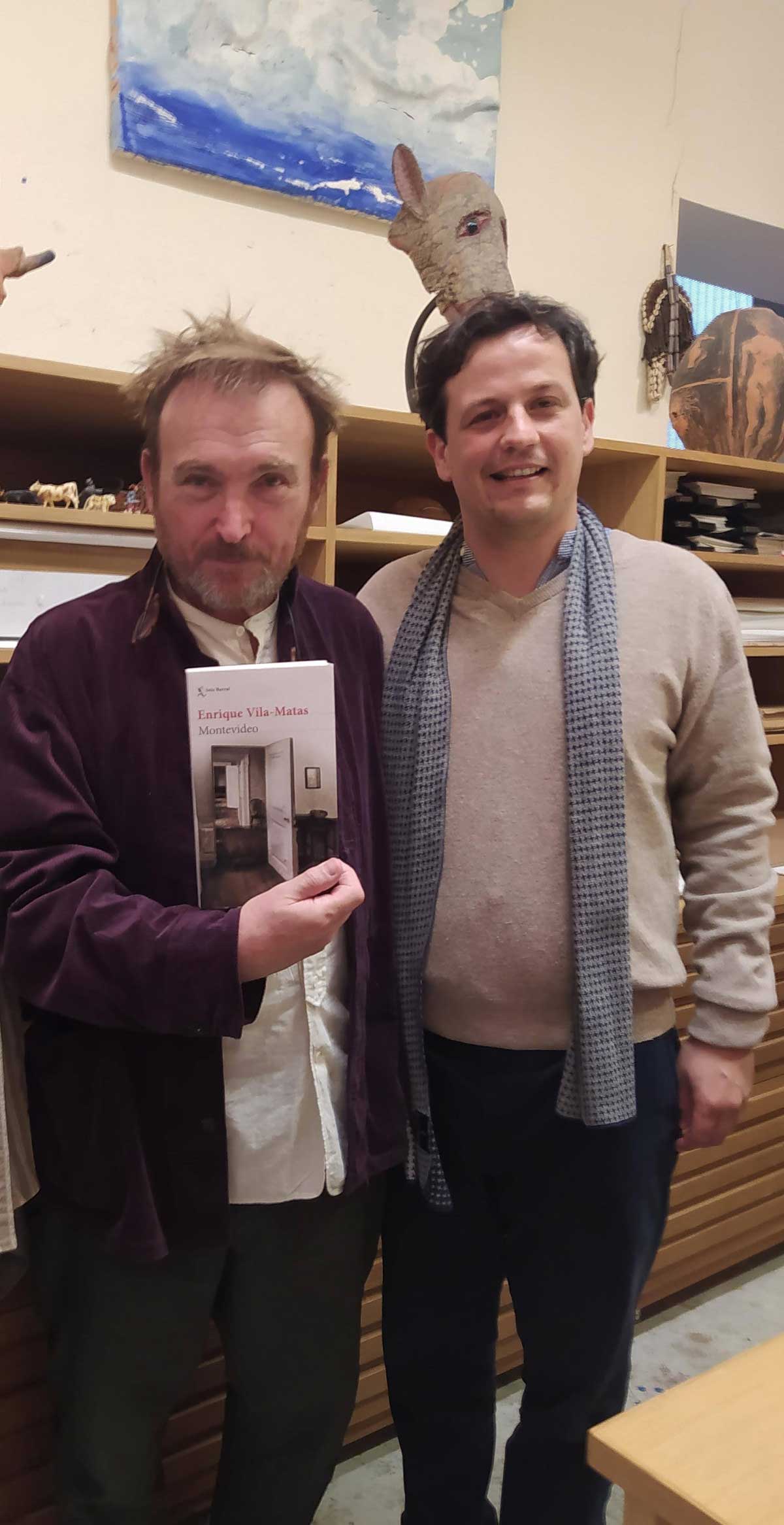 Miquel Barceló en París con Alvaro Cortina
