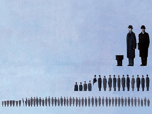 Golconda de Magritte by Ursus Wehrli